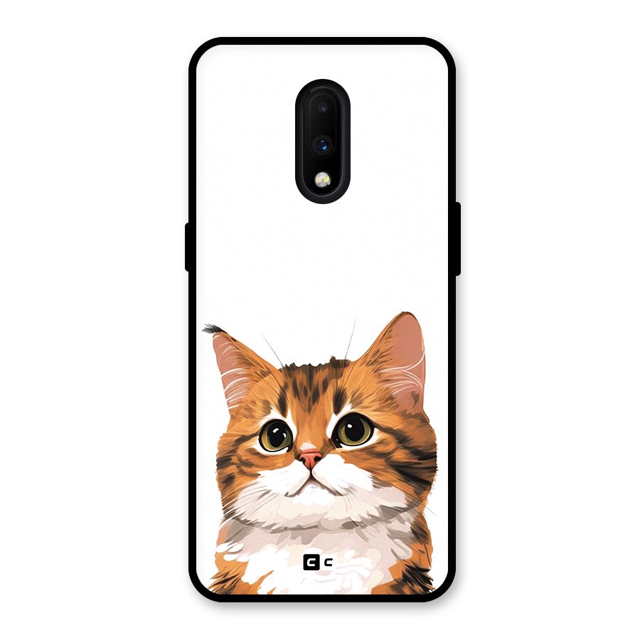 The Cute Cat Glass Back Case for OnePlus 7