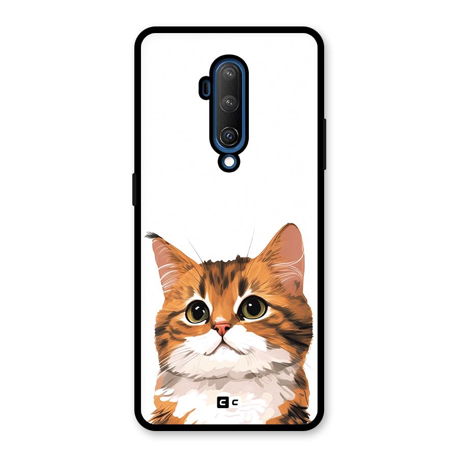 The Cute Cat Glass Back Case for OnePlus 7T Pro
