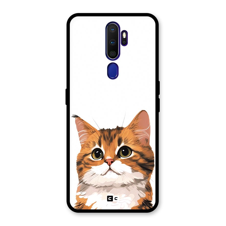 The Cute Cat Glass Back Case for Oppo A9 (2020)