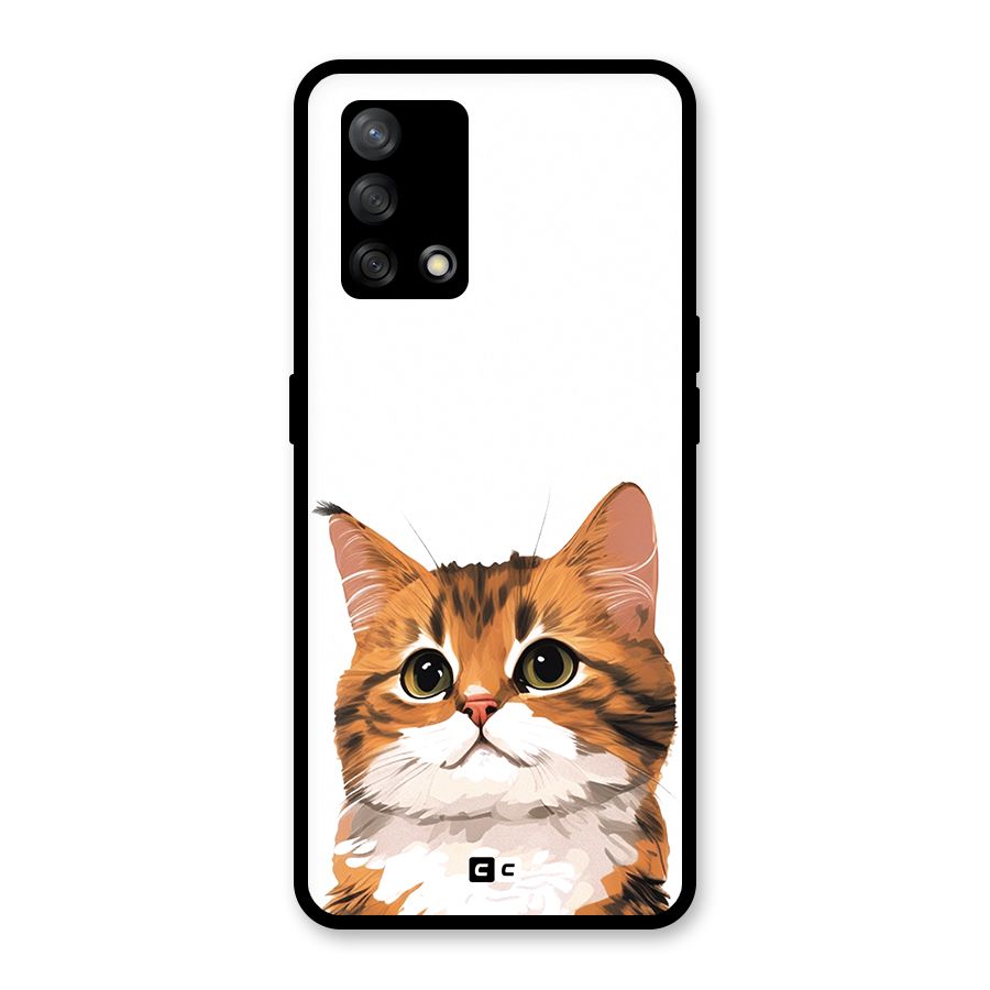The Cute Cat Glass Back Case for Oppo F19