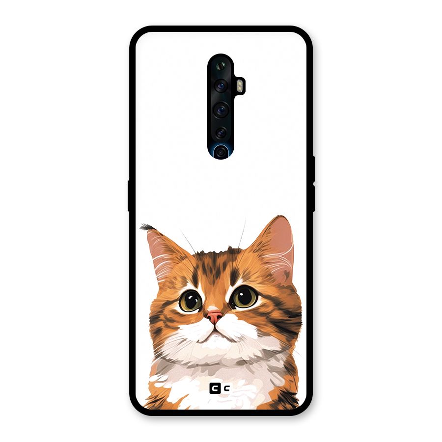 The Cute Cat Glass Back Case for Oppo Reno2 F