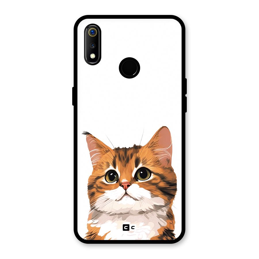 The Cute Cat Glass Back Case for Realme 3i