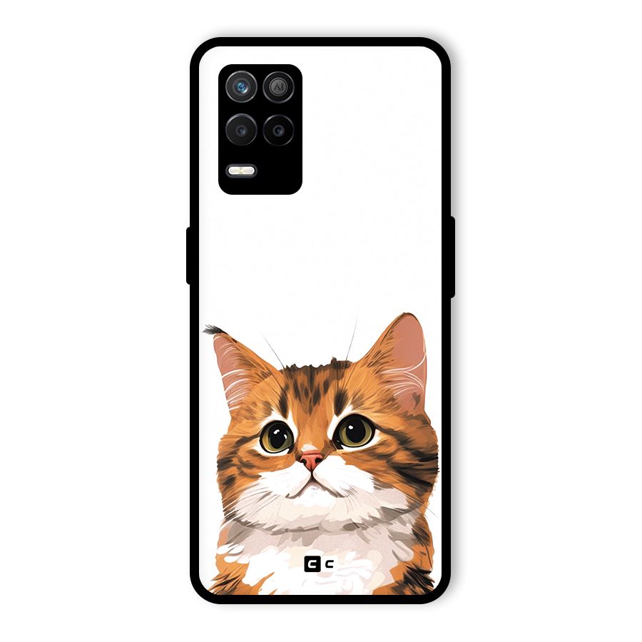 The Cute Cat Glass Back Case for Realme 8 5G