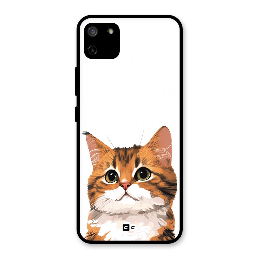 The Cute Cat Glass Back Case for Realme C11