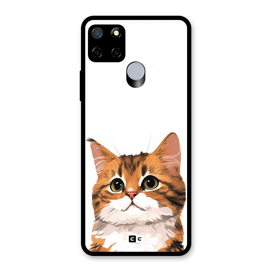 The Cute Cat Glass Back Case for Realme C12