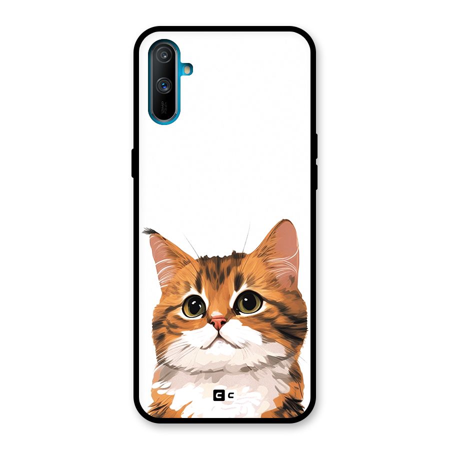 The Cute Cat Glass Back Case for Realme C3