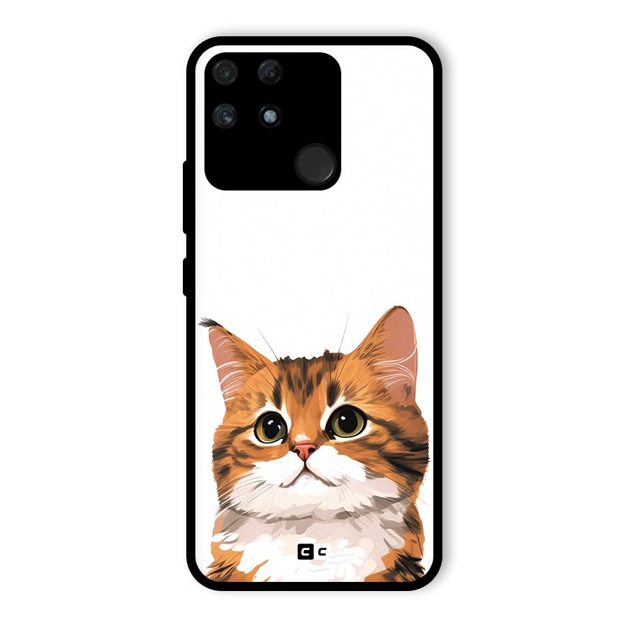The Cute Cat Glass Back Case for Realme Narzo 50A
