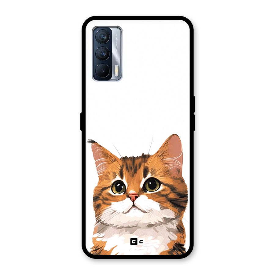 The Cute Cat Glass Back Case for Realme X7