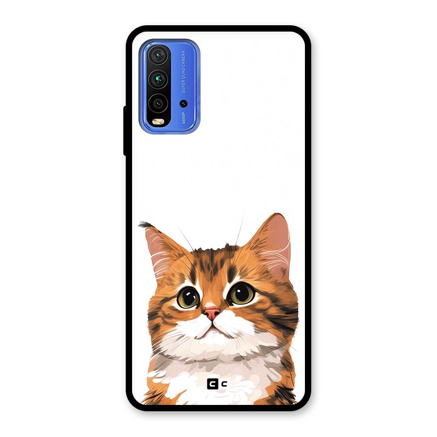 The Cute Cat Glass Back Case for Redmi 9 Power