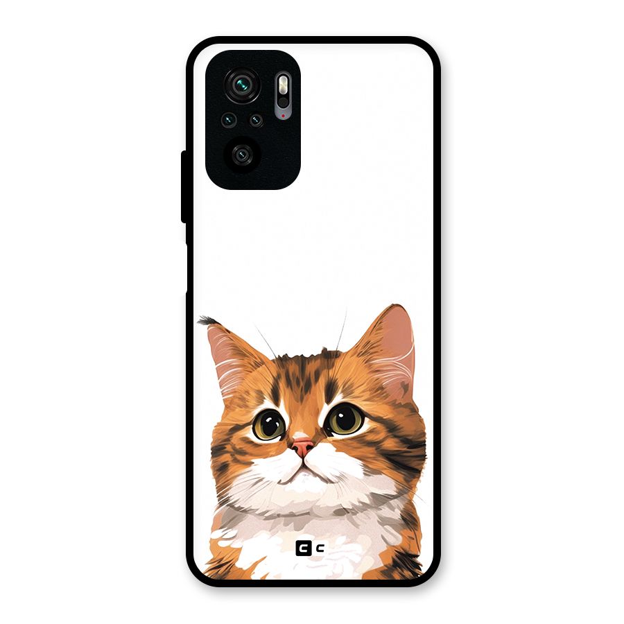 The Cute Cat Glass Back Case for Redmi Note 10S