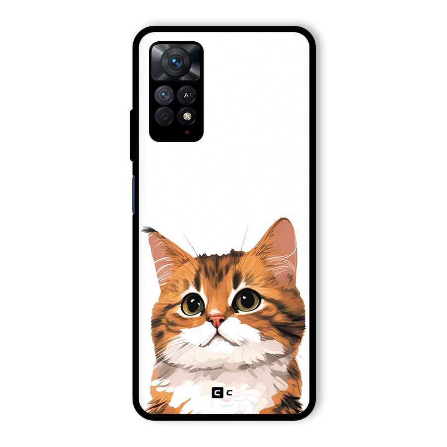 The Cute Cat Glass Back Case for Redmi Note 11 Pro