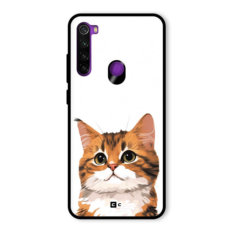 The Cute Cat Glass Back Case for Redmi Note 8