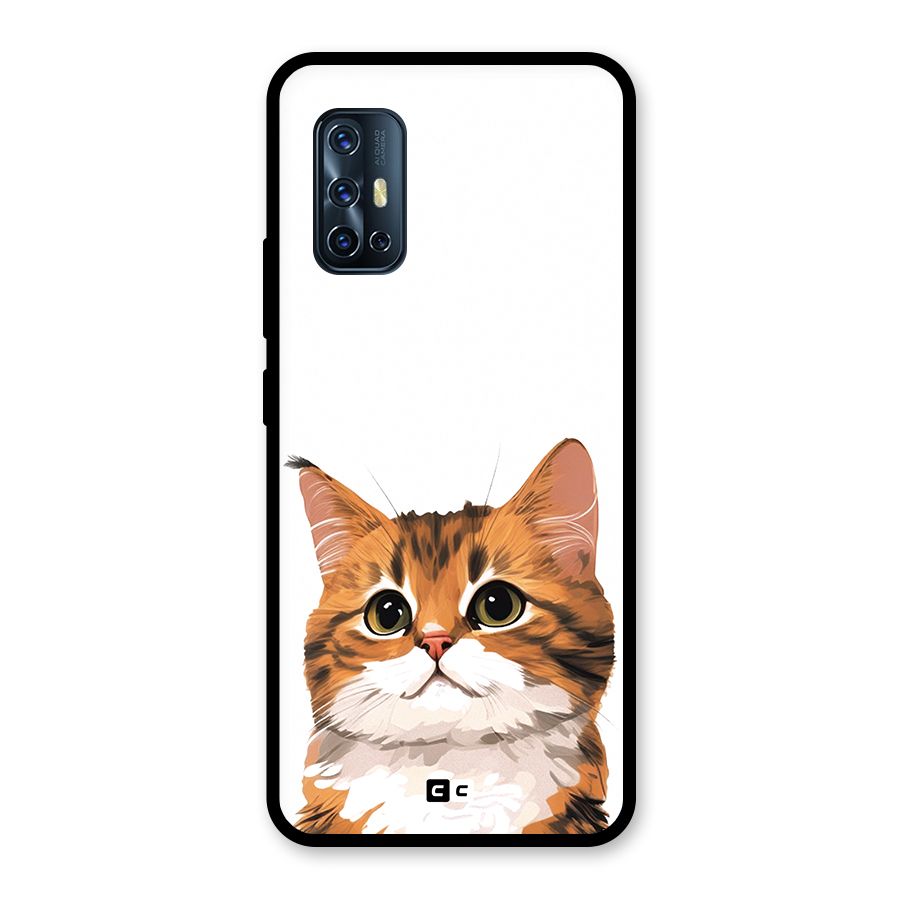 The Cute Cat Glass Back Case for Vivo V17