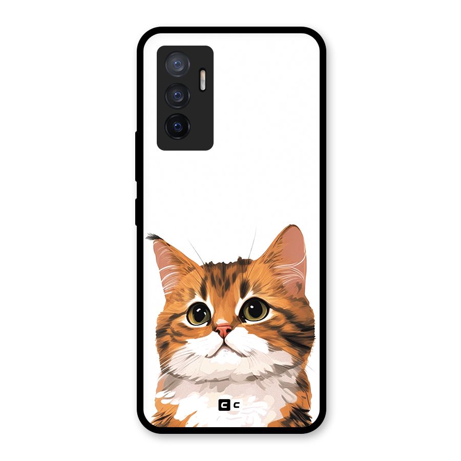 The Cute Cat Glass Back Case for Vivo V23e
