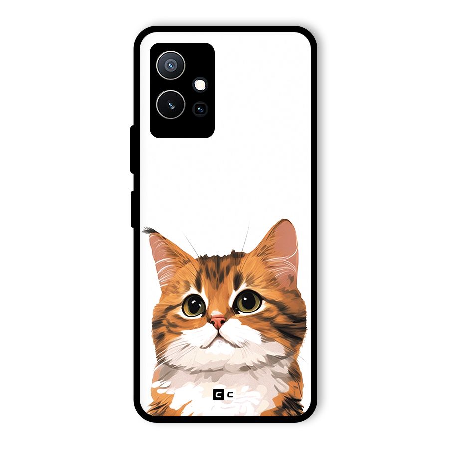 The Cute Cat Glass Back Case for Vivo Y75 5G
