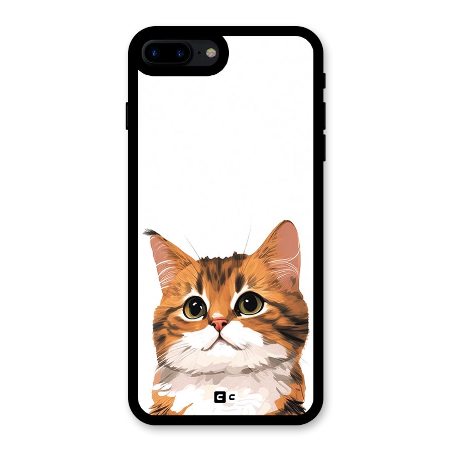 The Cute Cat Glass Back Case for iPhone 7 Plus