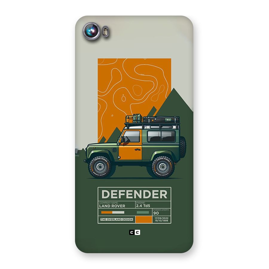 The Defence Car Back Case for Canvas Fire 4 (A107)