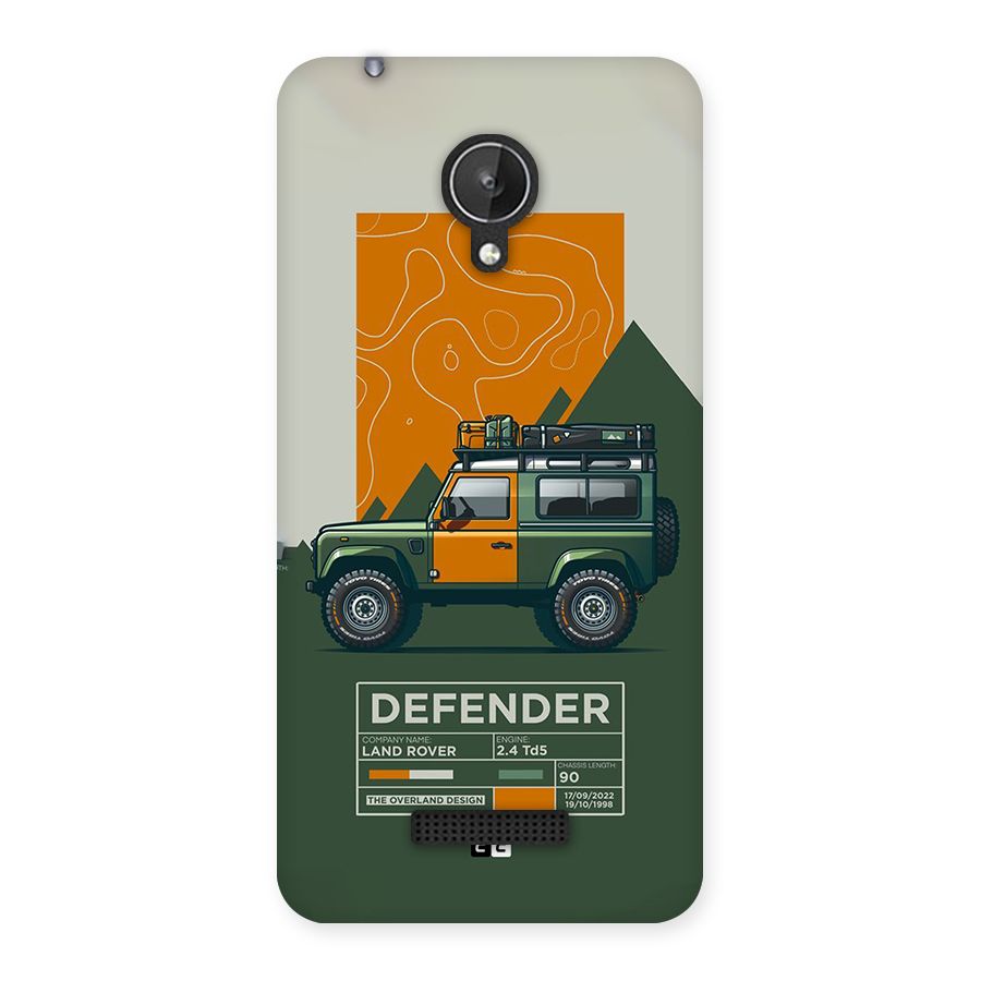 The Defence Car Back Case for Canvas Spark Q380