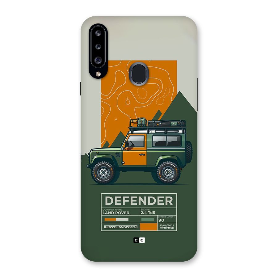The Defence Car Back Case for Galaxy A20s