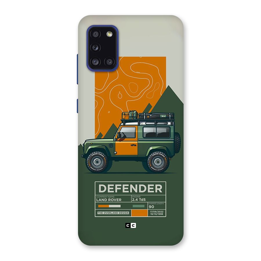 The Defence Car Back Case for Galaxy A31