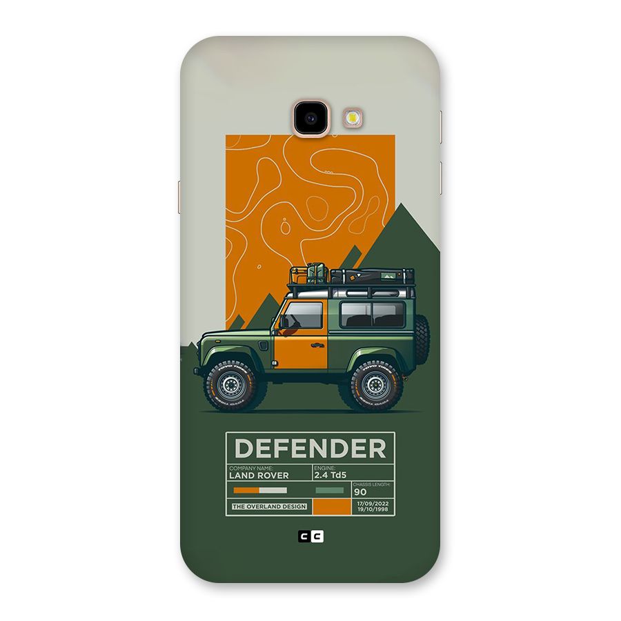 The Defence Car Back Case for Galaxy J4 Plus