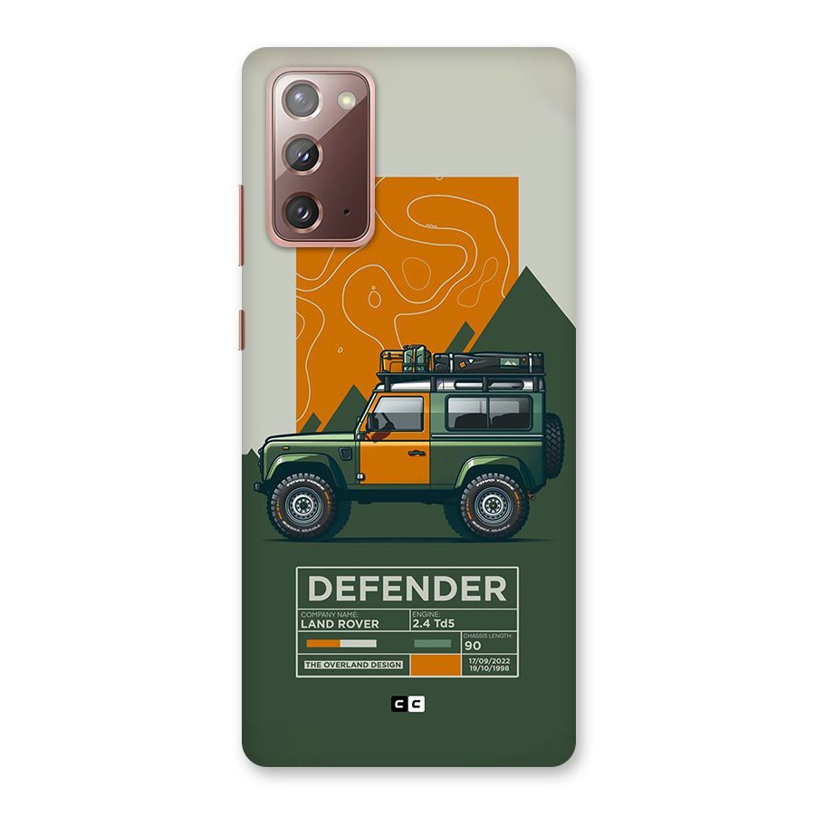 The Defence Car Back Case for Galaxy Note 20