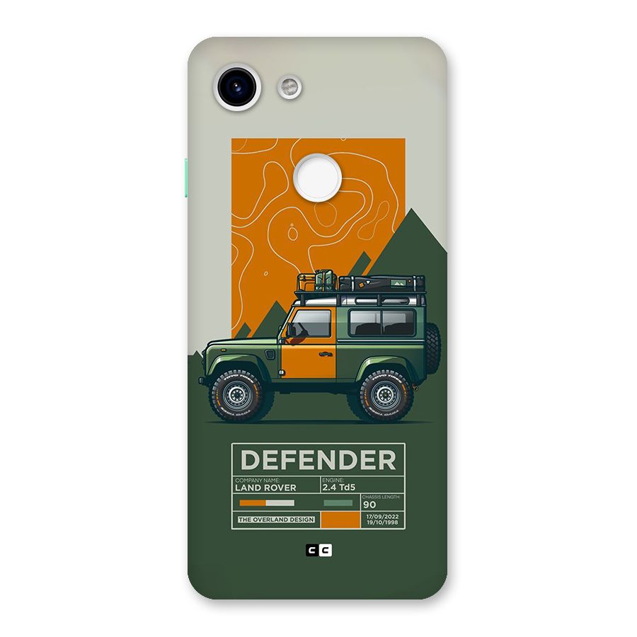 The Defence Car Back Case for Google Pixel 3