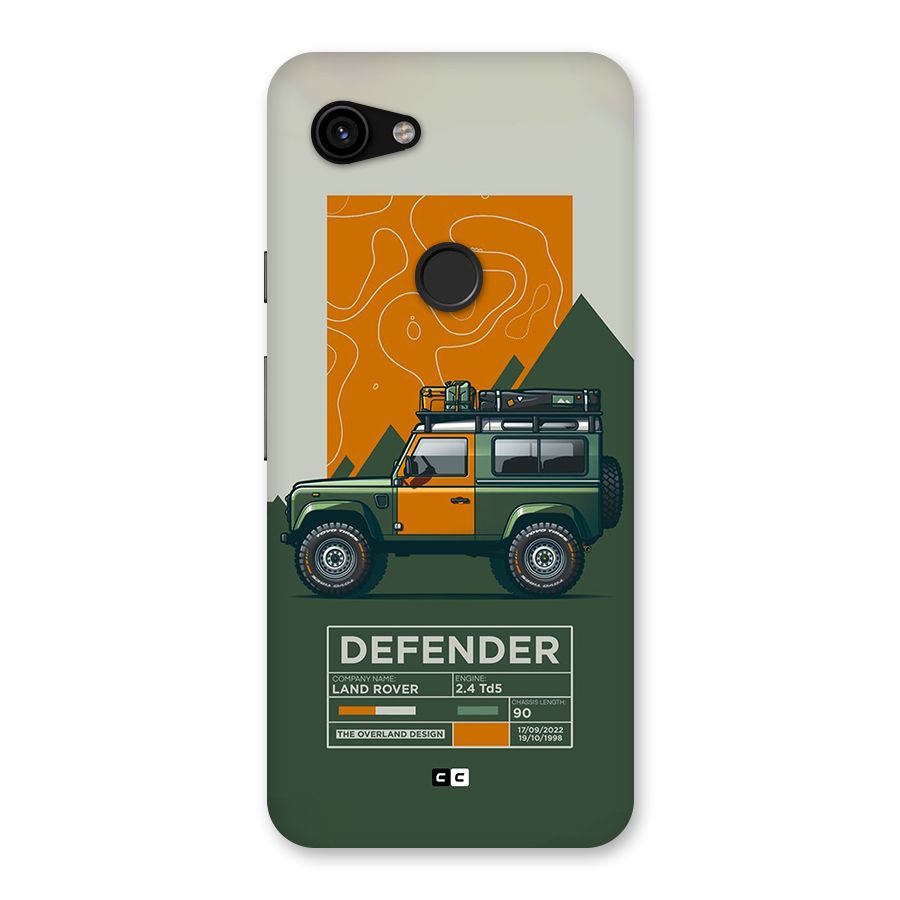The Defence Car Back Case for Google Pixel 3a