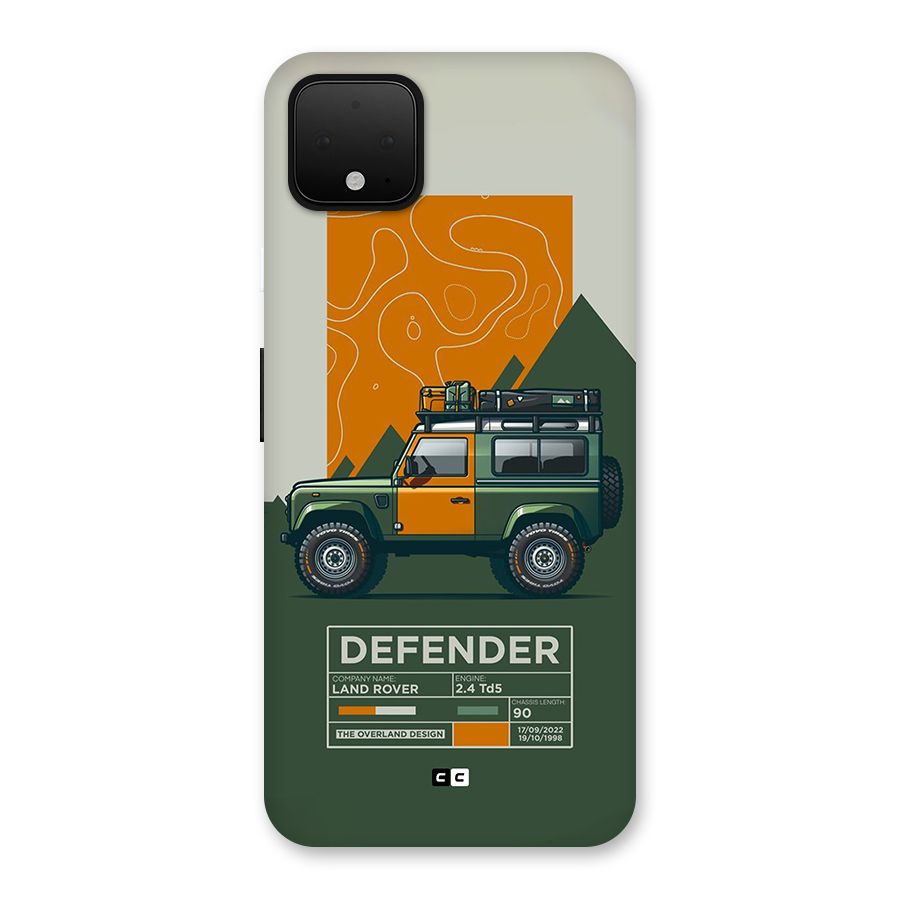 The Defence Car Back Case for Google Pixel 4 XL
