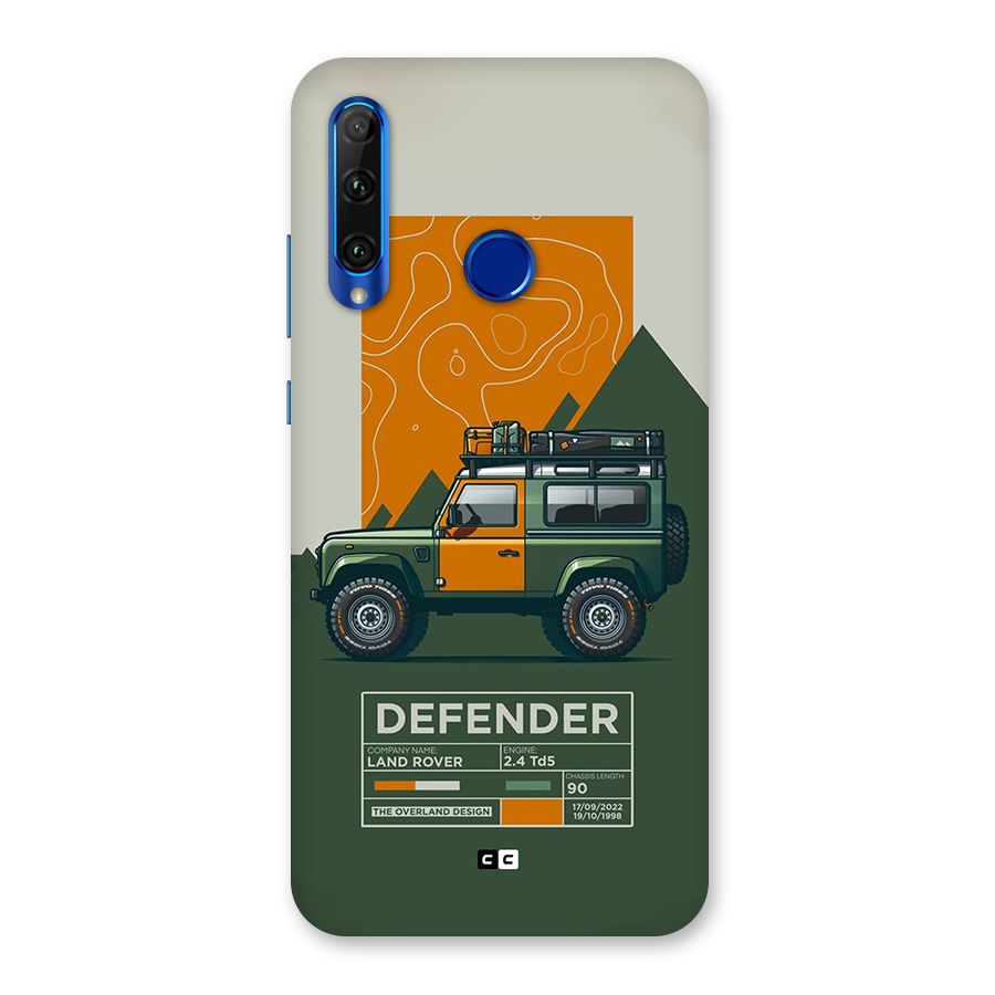 The Defence Car Back Case for Honor 20i