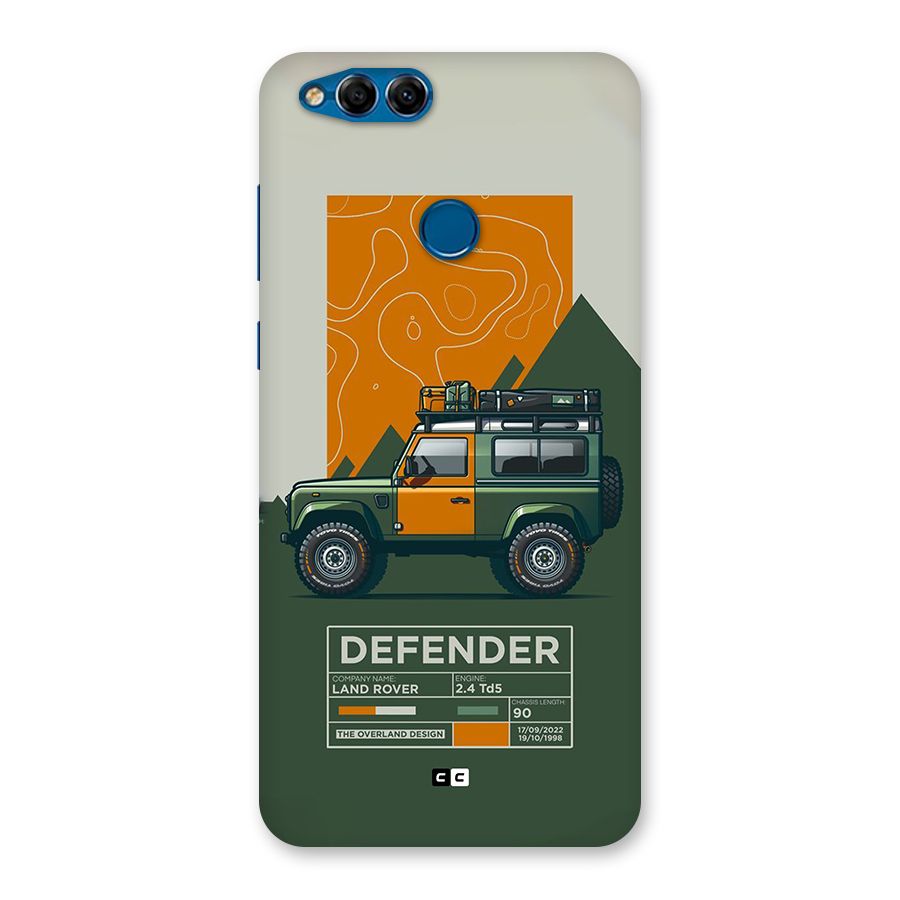 The Defence Car Back Case for Honor 7X