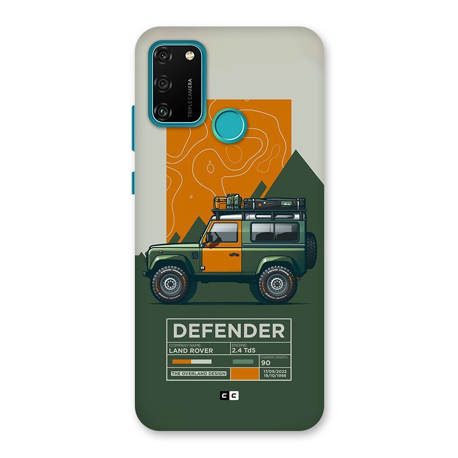 The Defence Car Back Case for Honor 9A