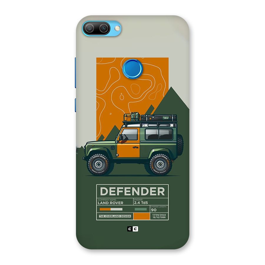 The Defence Car Back Case for Honor 9N