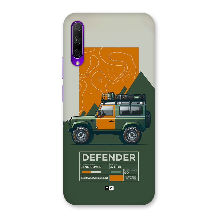The Defence Car Back Case for Honor 9X Pro