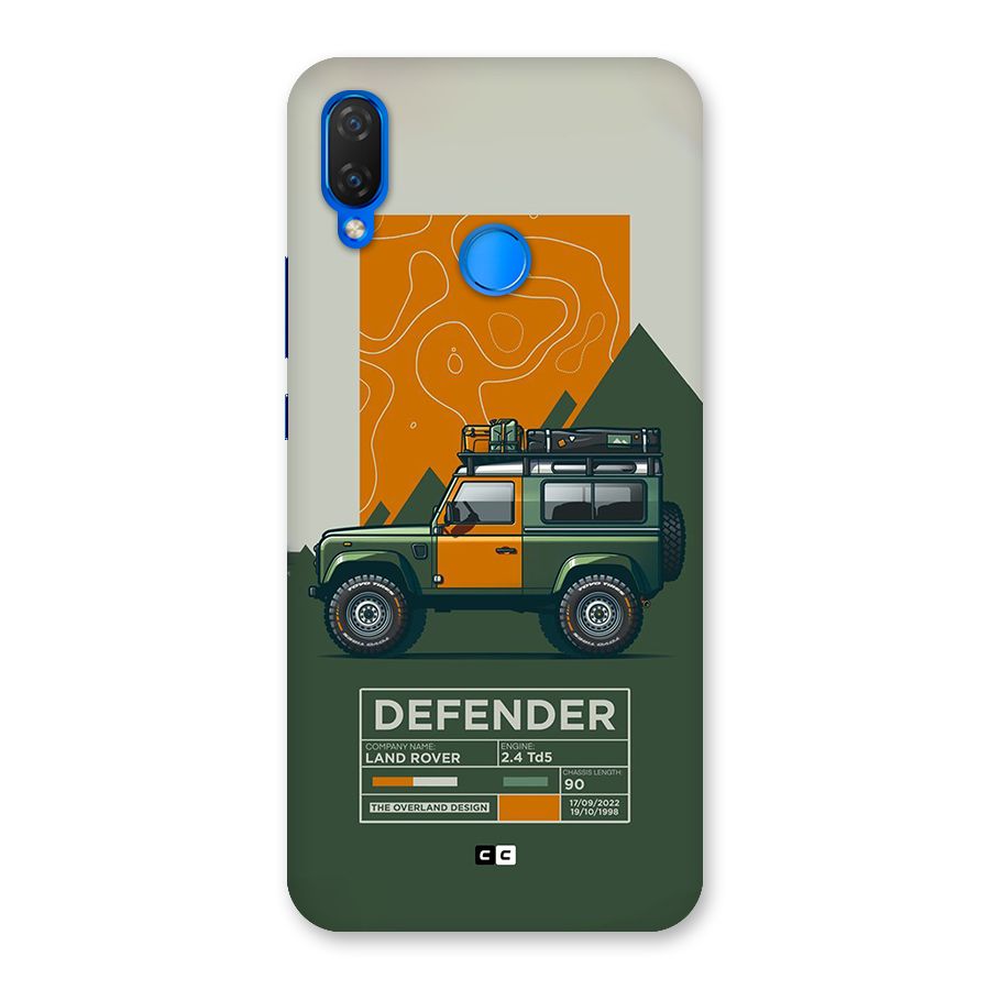 The Defence Car Back Case for Huawei P Smart Plus