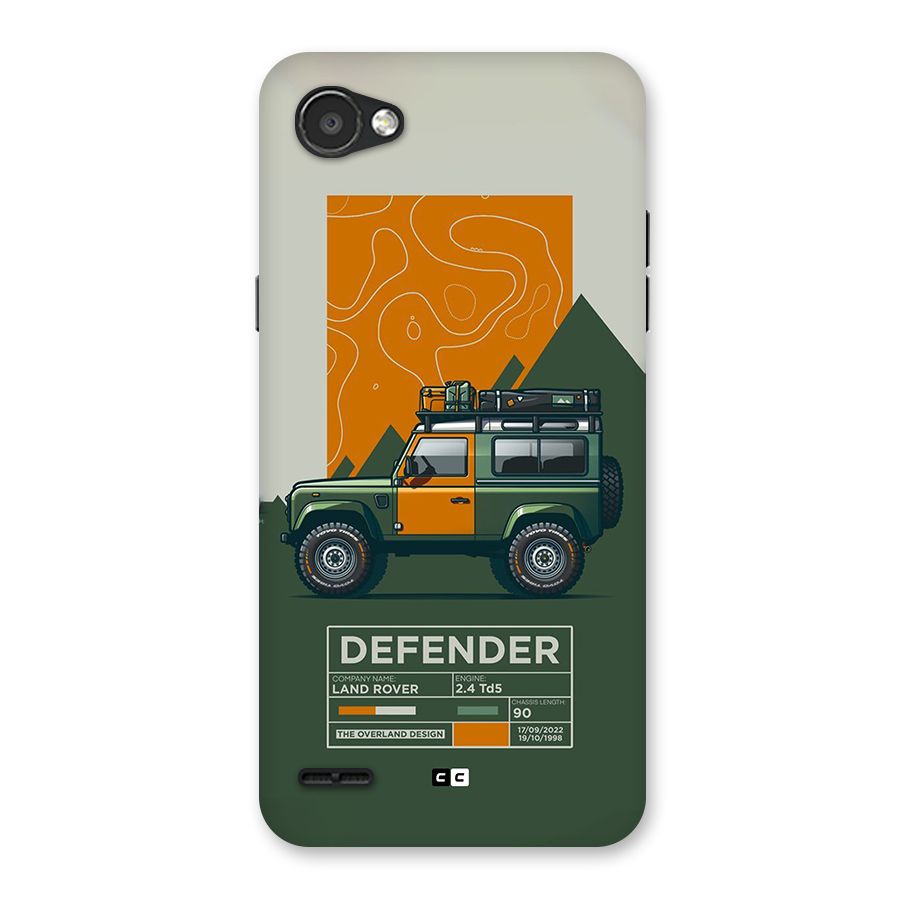 The Defence Car Back Case for LG Q6