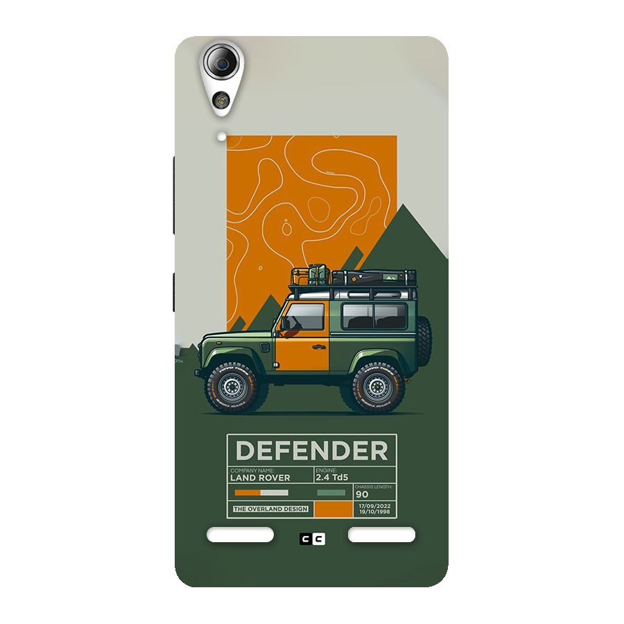 The Defence Car Back Case for Lenovo A6000 Plus