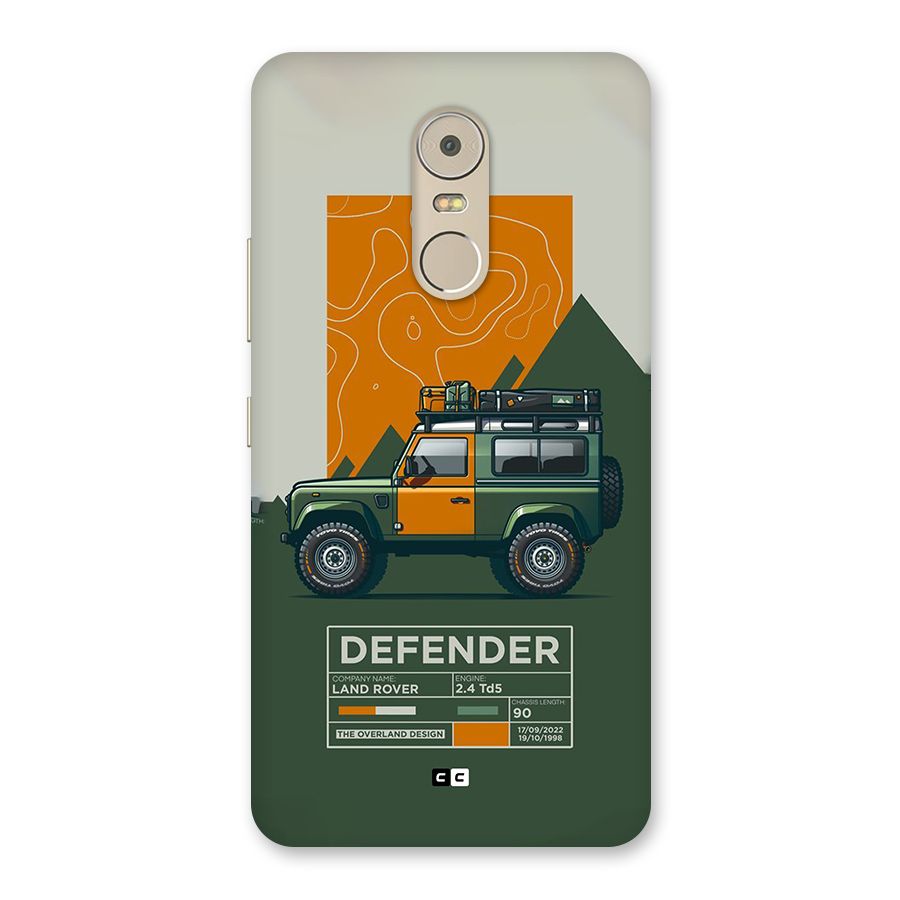 The Defence Car Back Case for Lenovo K6 Note