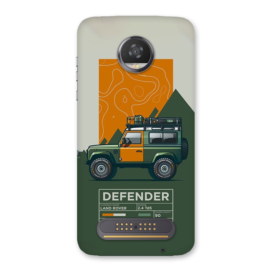 The Defence Car Back Case for Moto Z2 Play