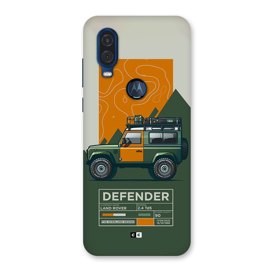The Defence Car Back Case for Motorola One Vision
