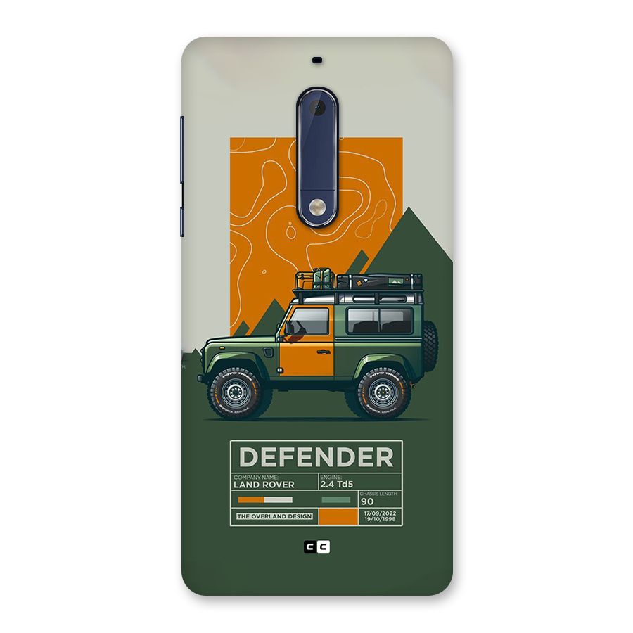 The Defence Car Back Case for Nokia 5