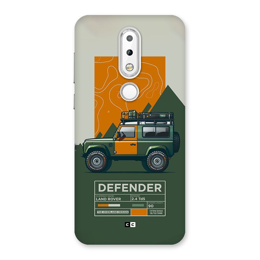 The Defence Car Back Case for Nokia 6.1 Plus