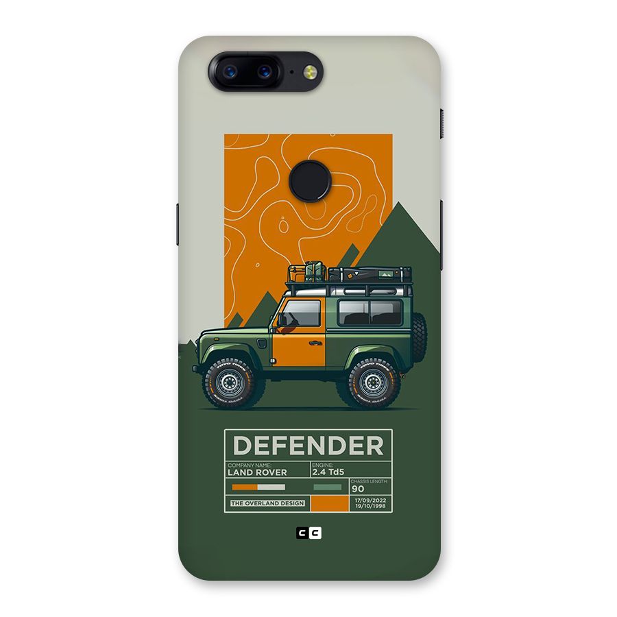 The Defence Car Back Case for OnePlus 5T