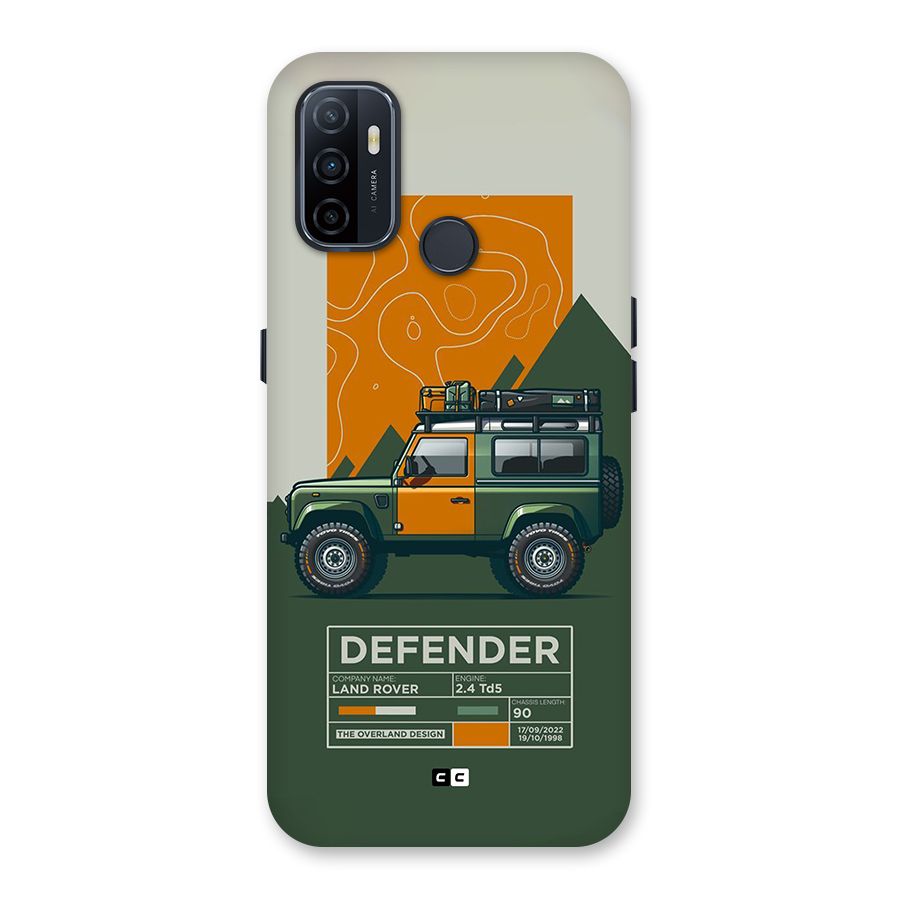 The Defence Car Back Case for Oppo A32