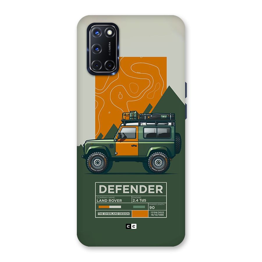 The Defence Car Back Case for Oppo A52