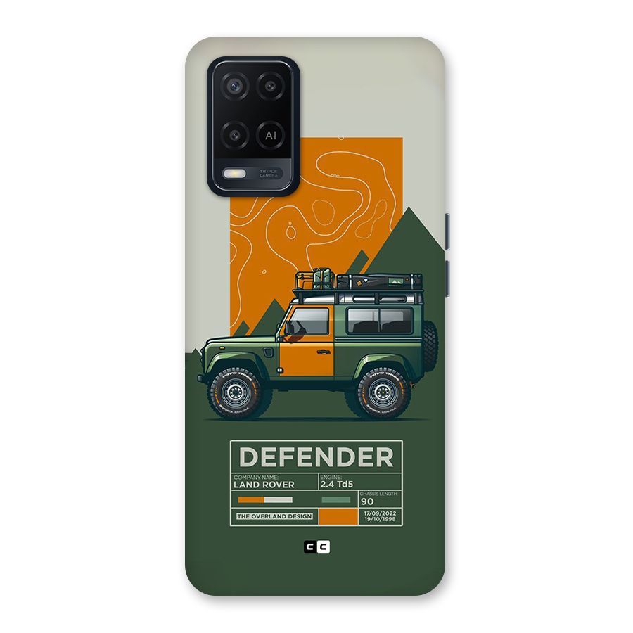The Defence Car Back Case for Oppo A54
