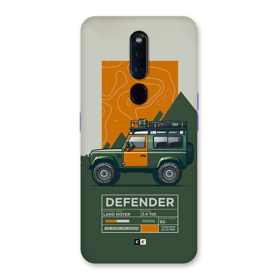 The Defence Car Back Case for Oppo F11 Pro