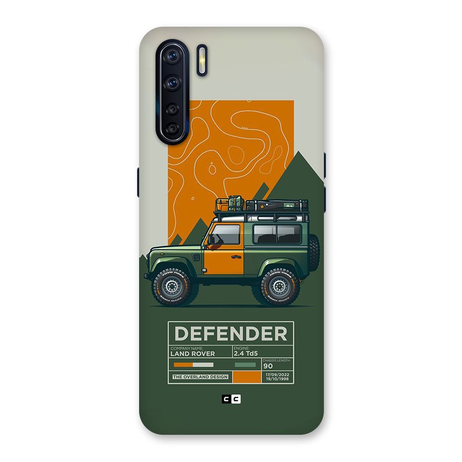 The Defence Car Back Case for Oppo F15