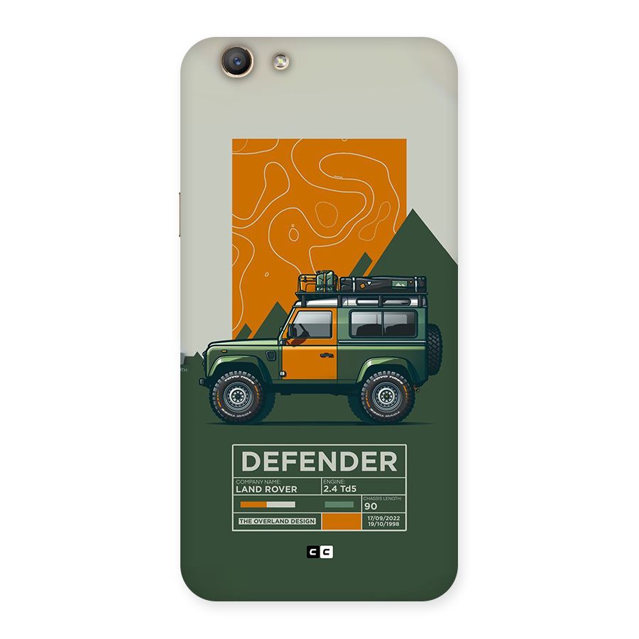 The Defence Car Back Case for Oppo F1s