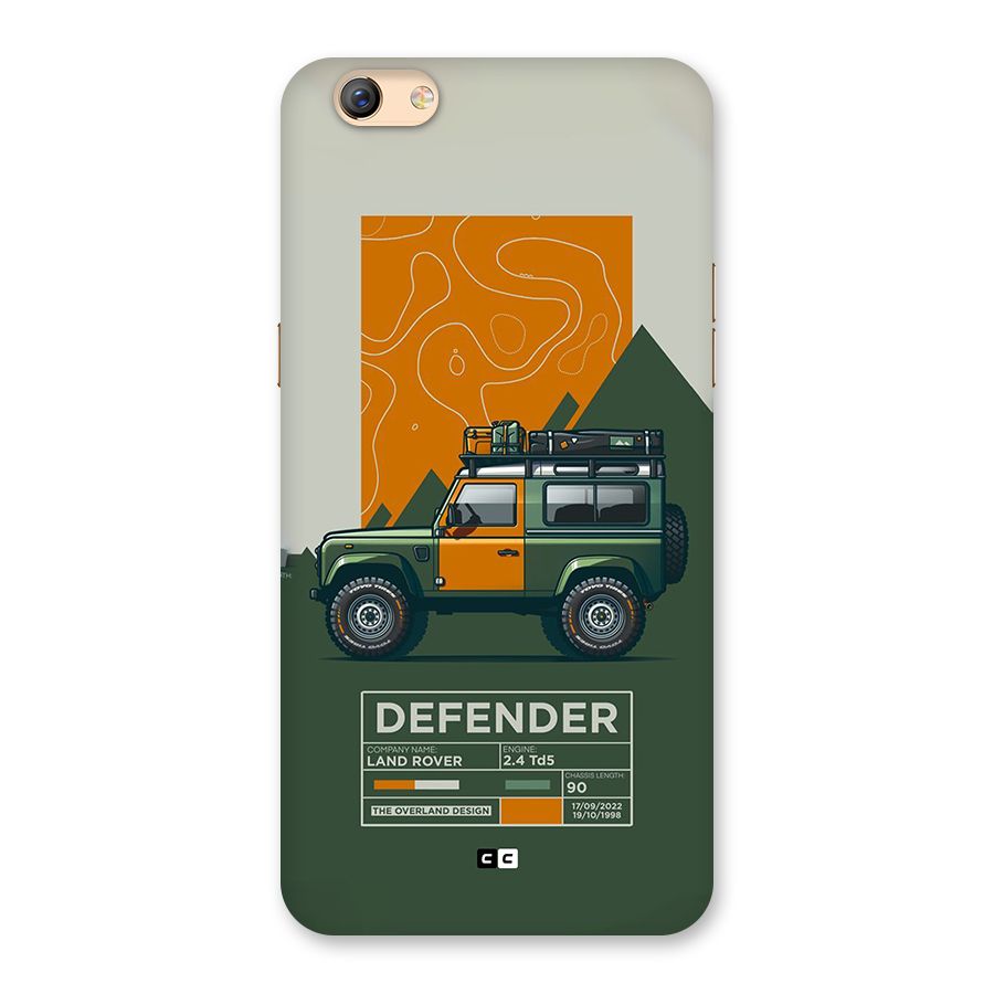 The Defence Car Back Case for Oppo F3 Plus